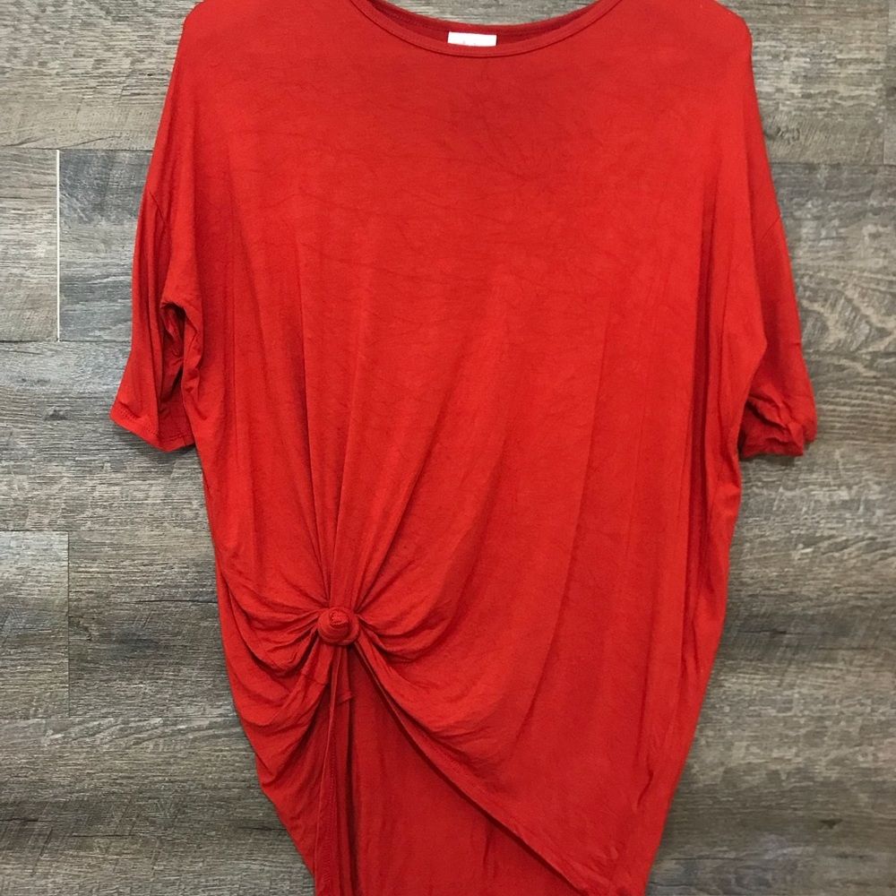 Burnt orange/Red Irma With Tied Knot